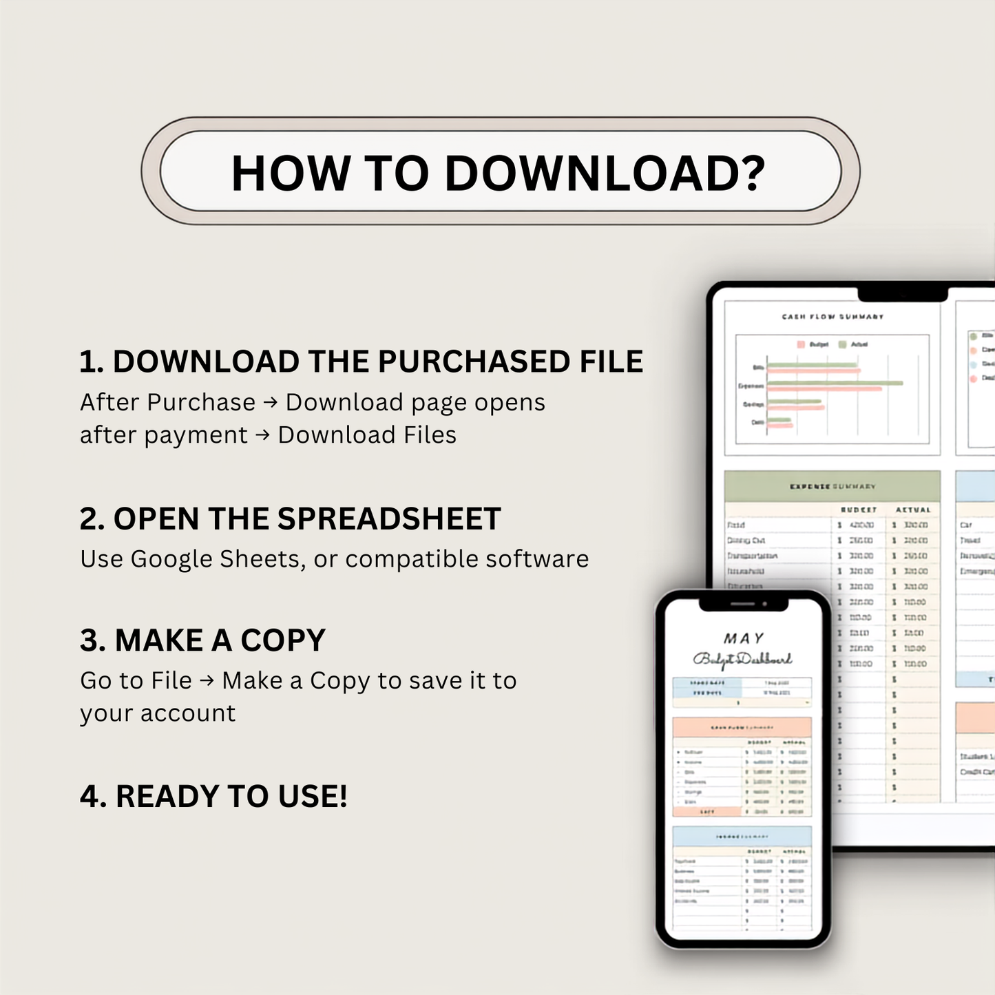 JDSDigital™ - The Ultimate Monthly Budget Tracker